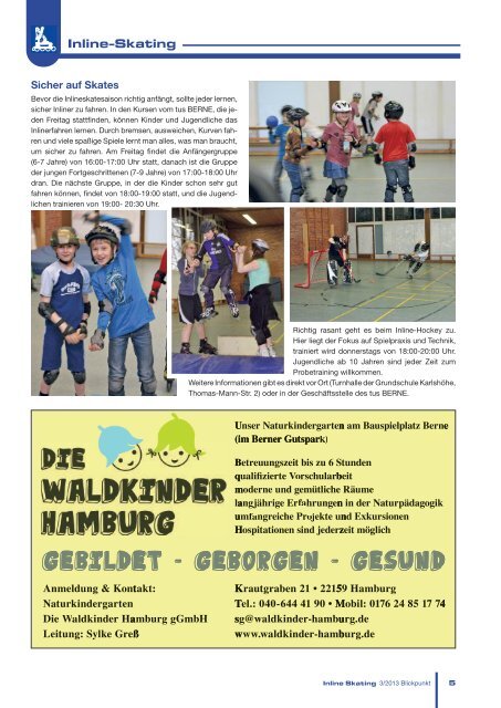 Blickpunkt 03/13 - Turn- und Sportverein Berne e.V.