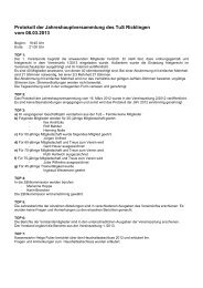 Protokoll der Jahreshauptversammlung des TuS Ricklingen vom ...