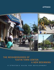 the neighborhoods of tustin town center: a new ... - City of Tustin