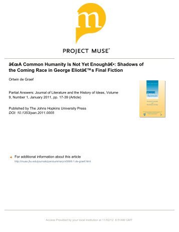 Download PDF - Project MUSE - Johns Hopkins University