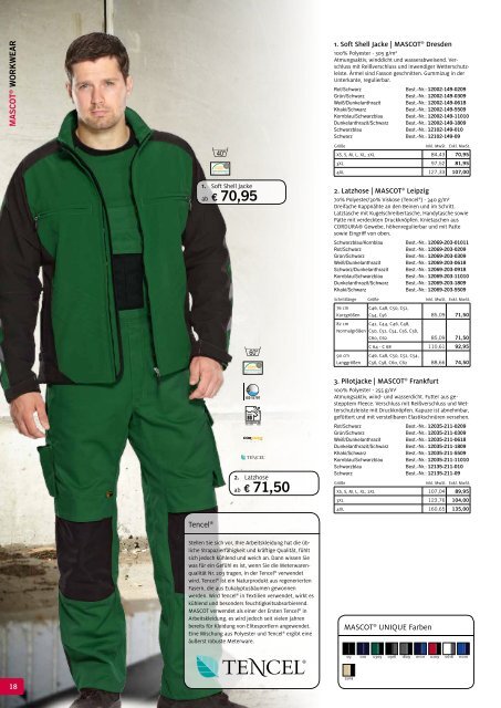 Safety-Point präsentiert den Herbst/Winter Katalog 2014/2015 von Mascot