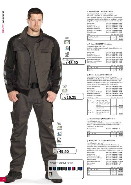 Safety-Point präsentiert den Herbst/Winter Katalog 2014/2015 von Mascot