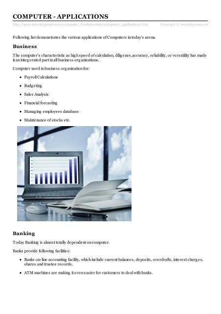 Computer Applications - Tutorials Point
