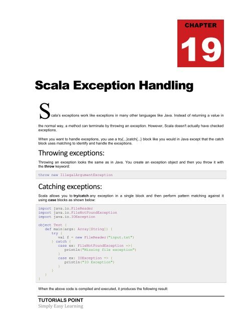 Download Scala Tutorial (PDF Version) - Tutorials Point