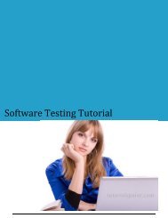 Download Software Testing Tutorial (PDF Version) - Tutorials Point