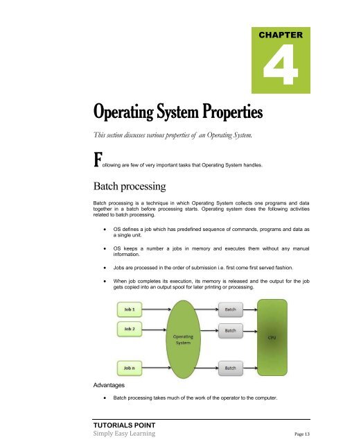 Download Operating System Tutorial (PDF Version) - Tutorials Point