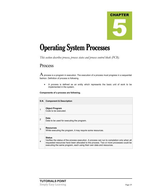 Download Operating System Tutorial (PDF Version) - Tutorials Point