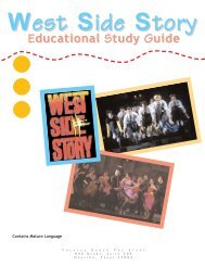 Theatre Under The Stars: West Side Story Educational Study Guide
