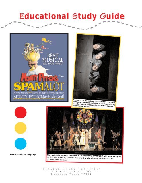 Monty Python's Spamalot Educational Study Guide - Theatre Under ...