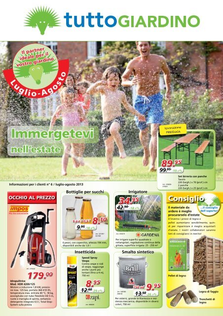 Volantino 4 pagine, luglio 2013, download - Tutto Giardino