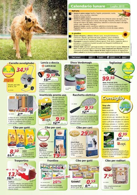 Volantino 4 pagine, luglio 2013, download - Tutto Giardino