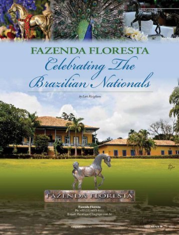 Fazenda Floresta Ph: +55 (11) 4013-6111 E-mail ... - tutto arabi