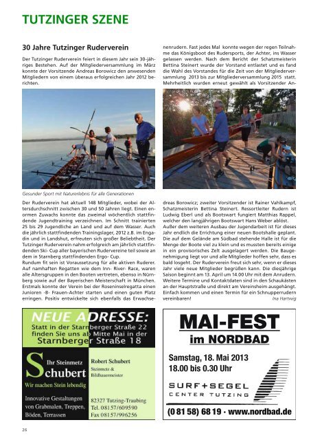 Download Heft 05 / Mai 2013 - Tutzinger Nachrichten