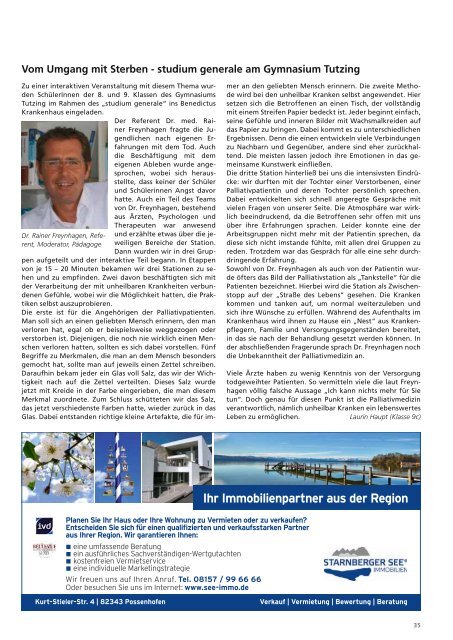 Download Heft 05 / Mai 2013 - Tutzinger Nachrichten