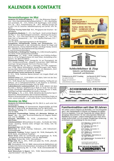 Download Heft 05 / Mai 2013 - Tutzinger Nachrichten