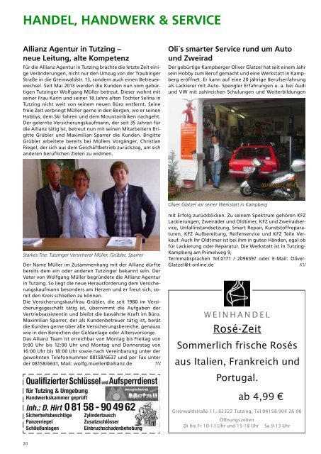 Download Heft 07 / Juli 2013 - Tutzinger Nachrichten