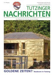 Download Heft 10 / Oktober 2013 - Tutzinger Nachrichten