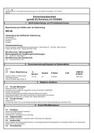 Sicherheitsdatenblatt gemÃ¤Ã EG-Richtlinie 91/155/EWG WD-40