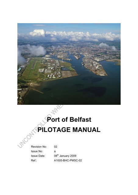 Pilotage Manual - Belfast Harbour