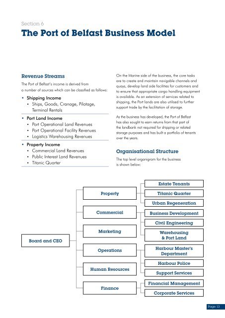 Corporate Plan 2008 - 2012 - Belfast Harbour