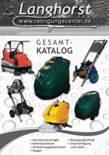 Langhorst Reinigungstechnik - Reinigungsprogramm Gesamtkatalog 2015