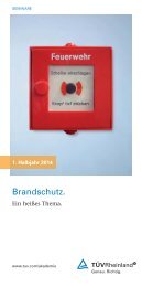 Seminare Brandschutz 2014 (PDF) - Tuv