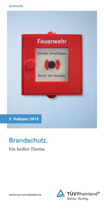 Brandschutz. - Tuv