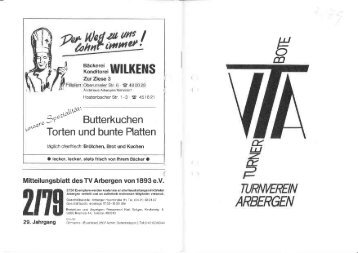 Turnerbote 1979 Ausgabe 2.pdf - TV Arbergen von 1893 eV