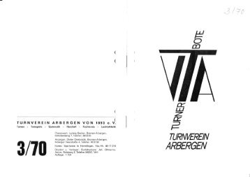 Turnerbote 1970 Ausgabe 3.pdf - TV Arbergen von 1893 eV