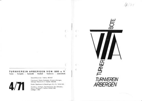 Turnerbote 1971 Ausgabe 3.pdf - TV Arbergen von 1893 eV