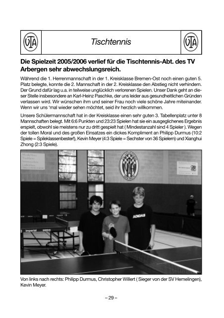 Komplett-Ausgabe 2/2006 - TV Arbergen von 1893 eV