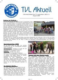 Ausgabe 08-2009 - Turnverein Laubenheim