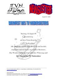 TVN-Newsletter Nr. 2 / 2008 - TV Niederselters