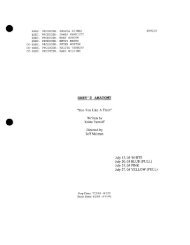 Grey's Anatomy - Daily Script