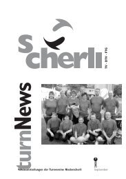 Vereinsmitteilungen der Turnvereine Niederscherli 2008 3 September