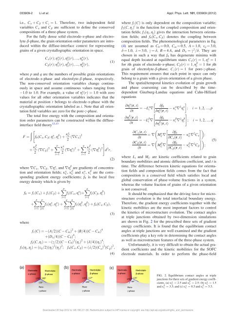 Phase-field modeling of three-phase electrode microstructures in ...