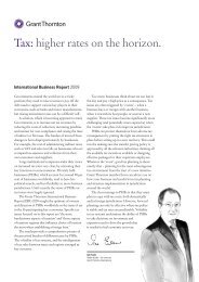 Tax: higher rates on the horizon. - Grant Thornton