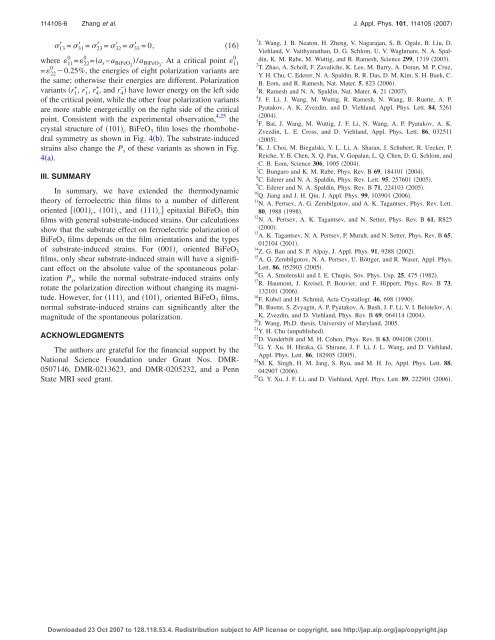 Effect of substrate-induced strains on the spontaneous polarization ...