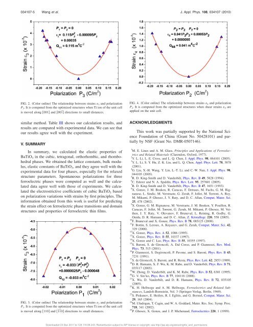 Lattice, elastic, polarization, and electrostrictive ... - TheEEStory