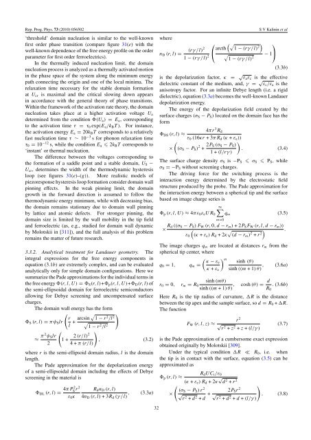 Local polarization dynamics in ferroelectric materials