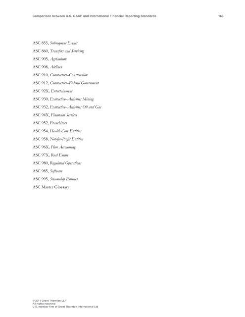 Comparison between U.S. GAAP and International ... - Grant Thornton