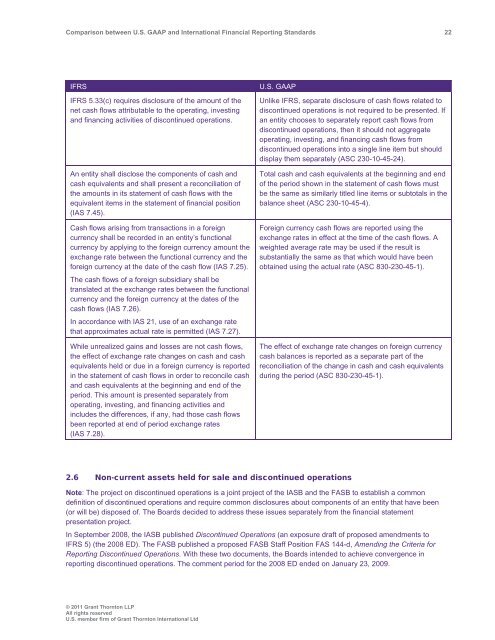 Comparison between U.S. GAAP and International ... - Grant Thornton