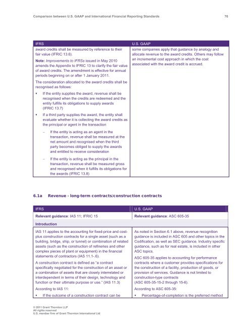 Comparison between U.S. GAAP and International ... - Grant Thornton