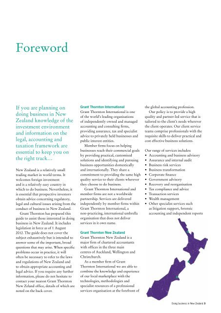 Doing business in New Zealand - Grant Thornton