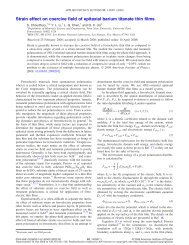 Strain effect on coercive field of epitaxial barium titanate thin films