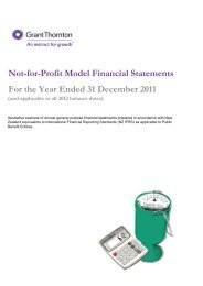 Not-for-Profit Model Financial Statements For the ... - Grant Thornton