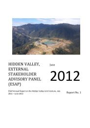 2012 ESAP Report - Morobe Mining Joint Venture