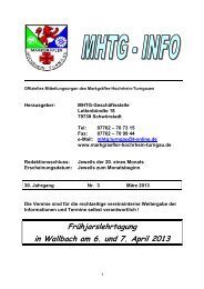 Info März 2013 - beim Turnverein Rheinheim eV