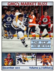 December 2012 Rankings (PDF) - DobberHockey - The Dobber ...