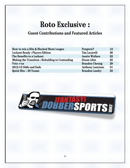 Roto Exclusive : Guest Contributions and Featured Articles
